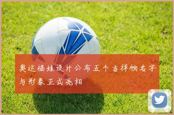 奥运福娃设计公布五个吉祥物名字与形象正式亮相